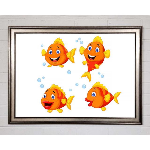 Goldfish Love 1 - Single Picture Frame Art Prints Highland Dunes Size: 84.1cm H x 118.9cm W x 1.5 cm D on Productcaster.