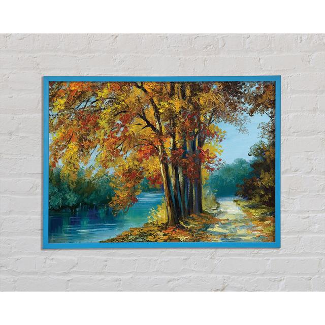 Autumn Tree Branches Painting - Single Picture Frame Art Prints Ophelia & Co. Size: 29.7cm H x 42cm W on Productcaster.