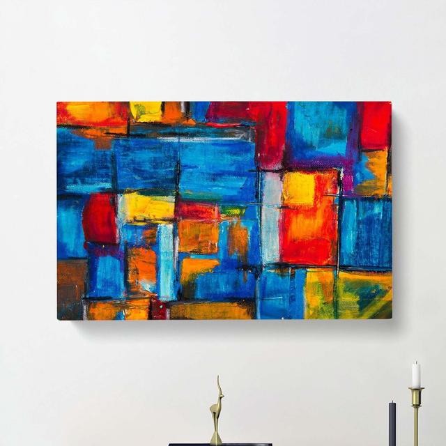 Abstract Art Painting Vol.393 by S.Johnson - Wrapped Canvas Painting Print East Urban Home Size: 50cm H x 76cm W x 3cm D on Productcaster.