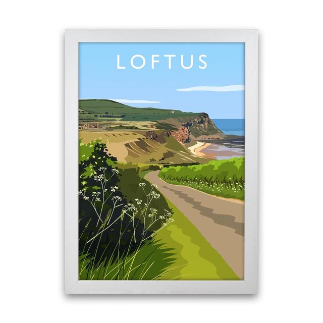 Loftus Portrait by Richard O'Neill - Graphic Art Corrigan Studio Format: White Framed, Size: 46cm H x 34cm W x 3cm D on Productcaster.