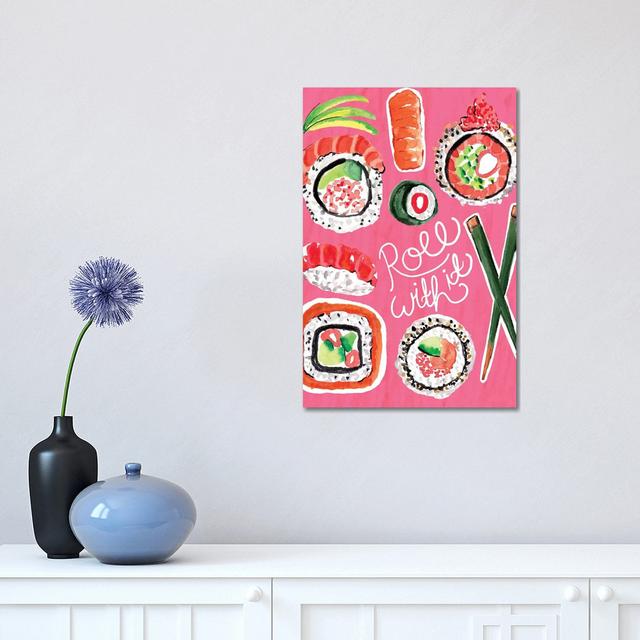 Sushi by Sara Berrenson - Painting on Canvas Latitude Run Size: 45.72cm H x 30.48cm W x 1.91cm D, Format: Wrapped Canvas on Productcaster.