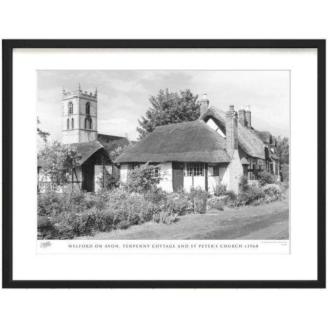 'Welford on Avon, Tenpenny Cottage and St Peter's Church C1960' - Picture Frame Photograph Print on Paper The Francis Frith Collection Size: 45cm H x on Productcaster.