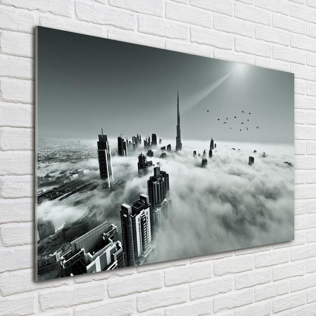 Glasbild Fog Over Dubai Ebern Designs on Productcaster.