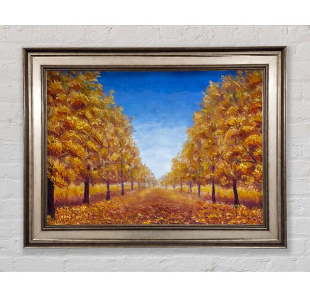 The Road Through The Orange Forest Framed Print Bright Star Size: 42cm H x 59.7cm W on Productcaster.