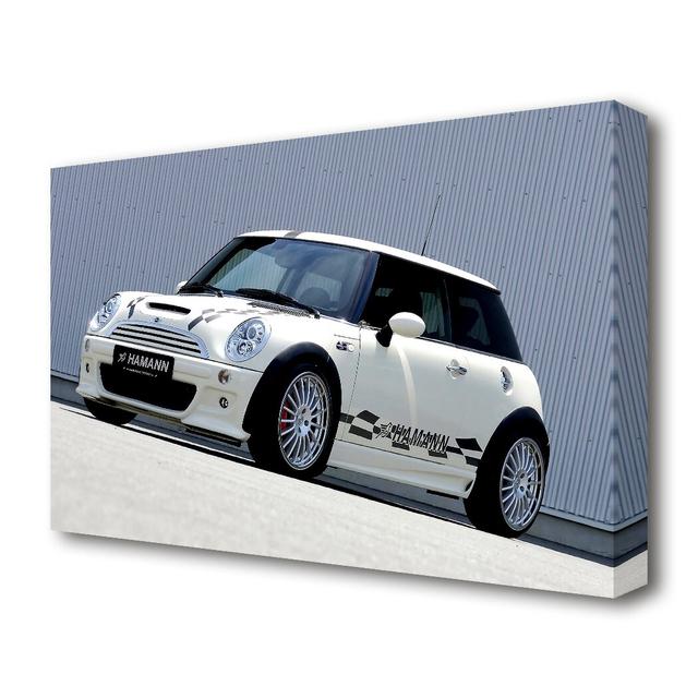 'Mini Cooper' - Wrapped Canvas Photograph Print East Urban Home Size: 66 cm H x 101.6 cm W x 4.4 cm D on Productcaster.