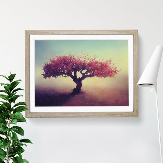 Pristine Apple Tree - Picture Frame Graphic Art Marlow Home Co. Size: 25cm H x 34cm W x 2cm D, Frame Colour: Oak Framed on Productcaster.