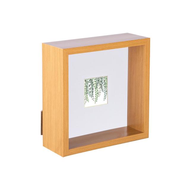 Shadow Box Picture Frame Nicola Spring Colour: Light Wood/White, Size: 5cm x 5cm on Productcaster.