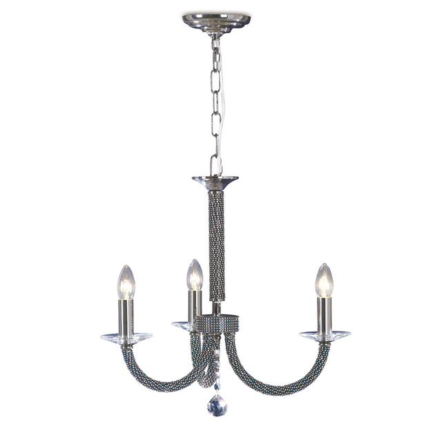 Gelnett 3-Light Candle Style Chandelier Rosalind Wheeler Finish: Black Chrome on Productcaster.