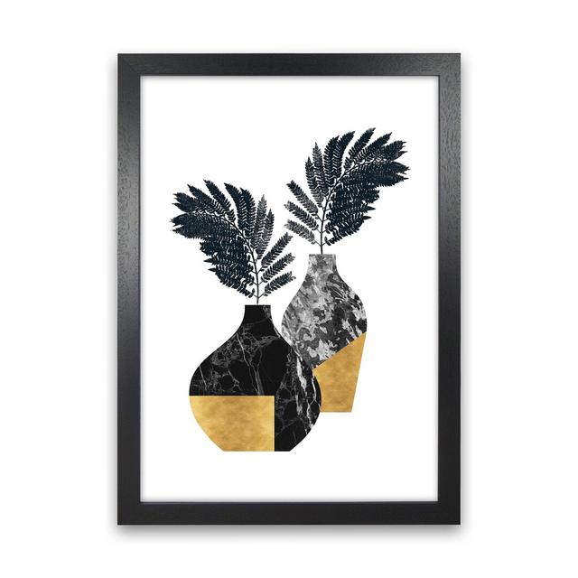 Vases No 1 - Graphic Art Print on Paper 17 Stories Frame Option: Black Framed, Size: 88cm H x 64cm W x 3cm D on Productcaster.