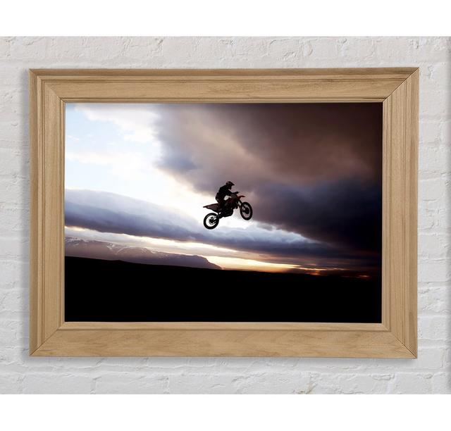 Motorcross Bike Jump Framed Print Bright Star Size: 29.7cm H x 42cm W on Productcaster.