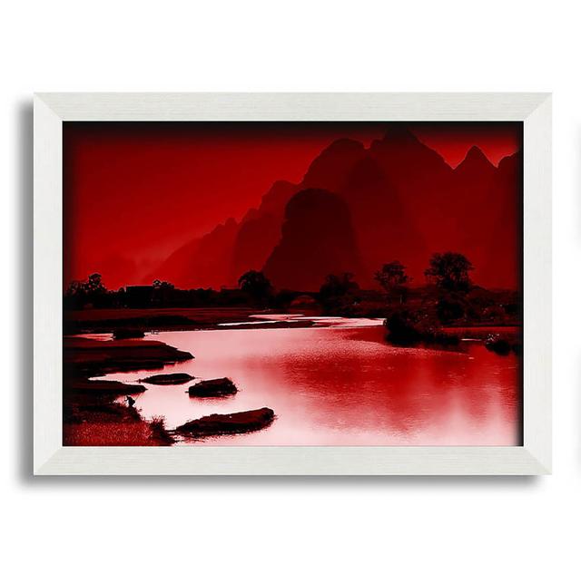 Horsham Red Paradise Island - Single Picture Frame Art Prints Alpen Home Size: 59.7cm H x 84.1cm W x 10cm D on Productcaster.