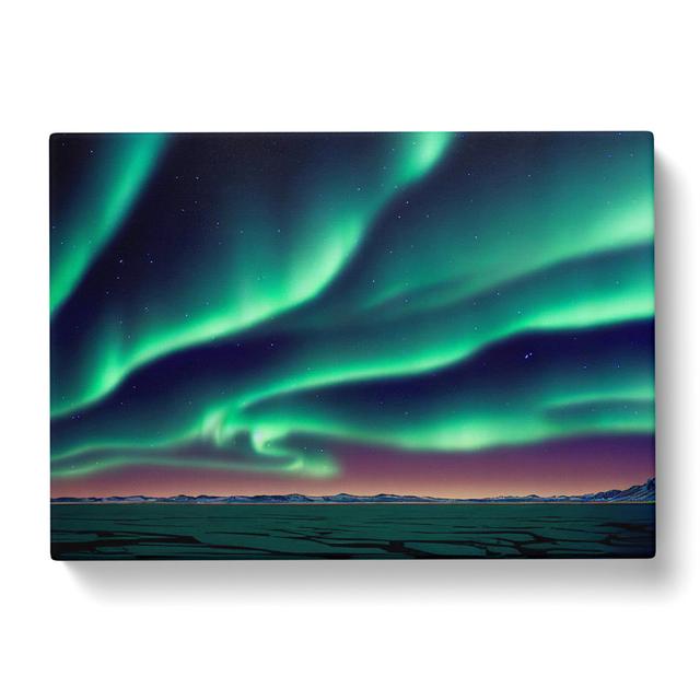 Contemporary Aurora Borealis - Wrapped Canvas Graphic Art 17 Stories Size: 50cm H x 76cm W x 3cm D on Productcaster.