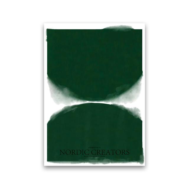 Green Abstract - Print 17 Stories Size: 84.1cm H x 59.4cm W x 4cm D, Frame Option: No Framed on Productcaster.