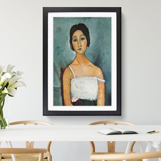 Christina by Amedeo Modigliani - Picture Frame Painting East Urban Home Size: 48cm H x 36cm W x 2cm D, Frame Option: Black Framed on Productcaster.