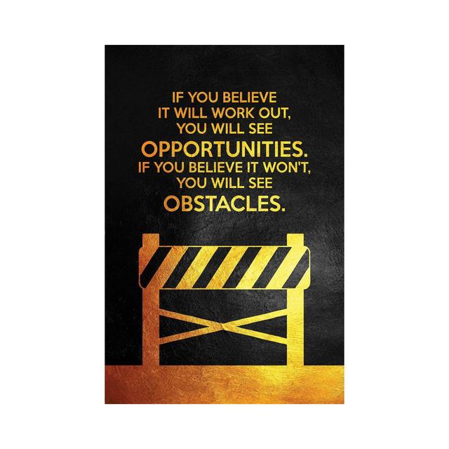 Opportunities and Obstacles by Adrian Baldovino - Wrapped Canvas Painting Happy Larry Size: 30.48cm H x 20.32cm W x 1.91cm D on Productcaster.