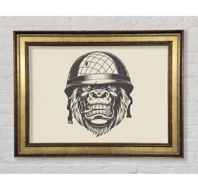 Gorilla Army Cadet - Print Bright Star Size: 84.1cm H x 142.2cm W x 8cm D on Productcaster.