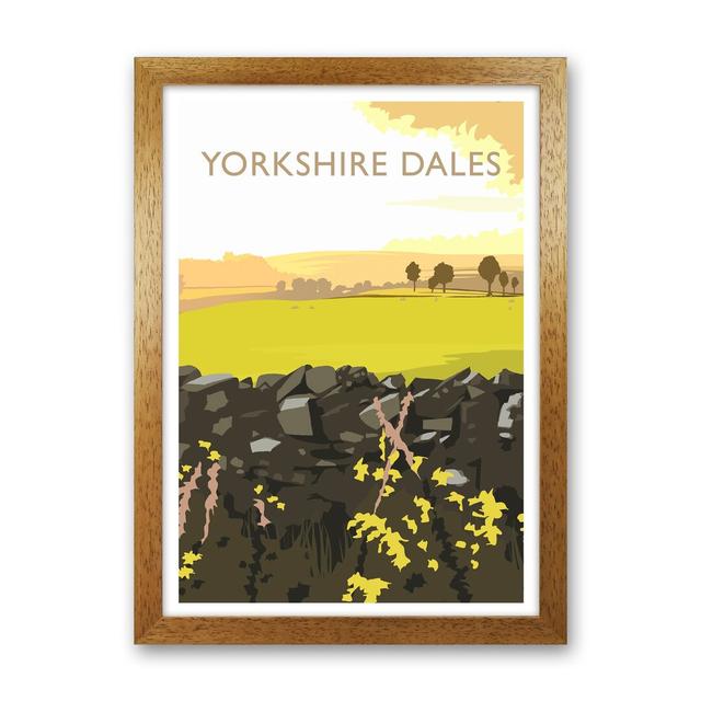 Yorkshire Dales Portrait by Richard O'Neill - Graphic Art Print Corrigan Studio Size: 63cm H x 46cm W x 3cm D, Format: Brown Framed on Productcaster.