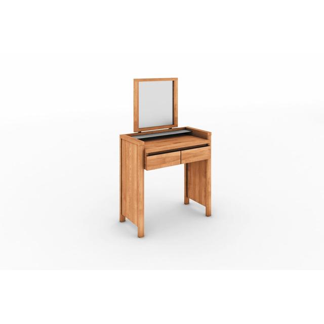 Fugate Dressing Table with Mirror Gracie Oaks Colour: Core Beech on Productcaster.