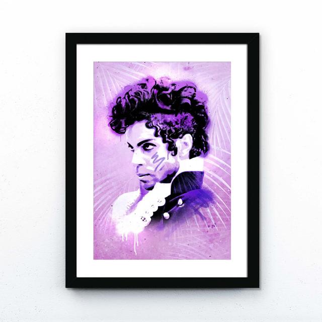 Prince in Paradise - Art Prints on Canvas Print Marlow Home Co. Size: 91cm H x 61cm W x 5cm D, Format: Matte Black/White Framed on Productcaster.