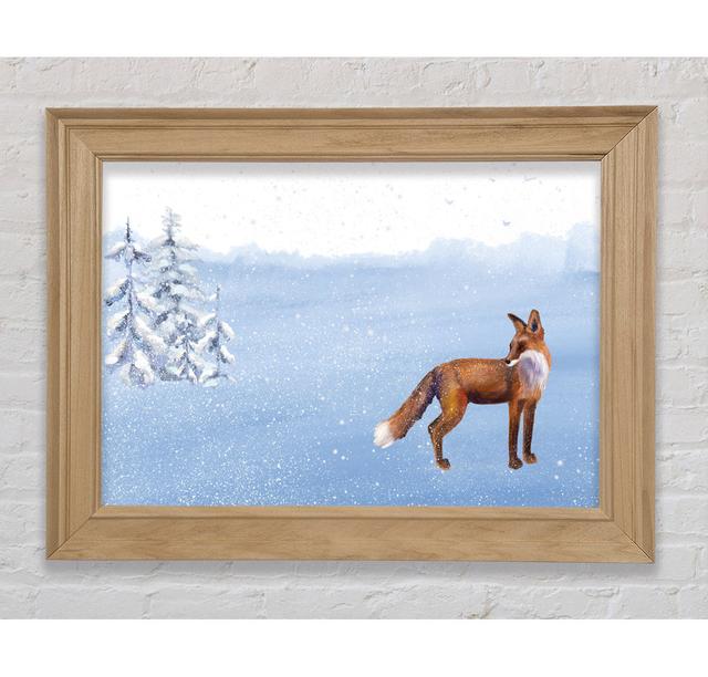 Fuchs im zarten Schnee - Druck Bright Star Größe: 29,7 cm H x 42 cm B x 8 cm T on Productcaster.