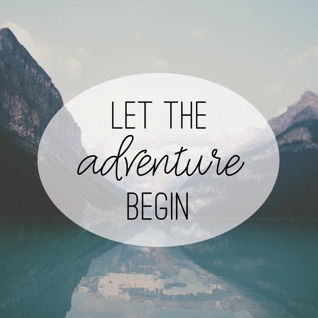 Let The Adventure Begin - Wrapped Canvas Typography Alpen Home Size: 30cm H x 30cm W x 3.8cm D on Productcaster.