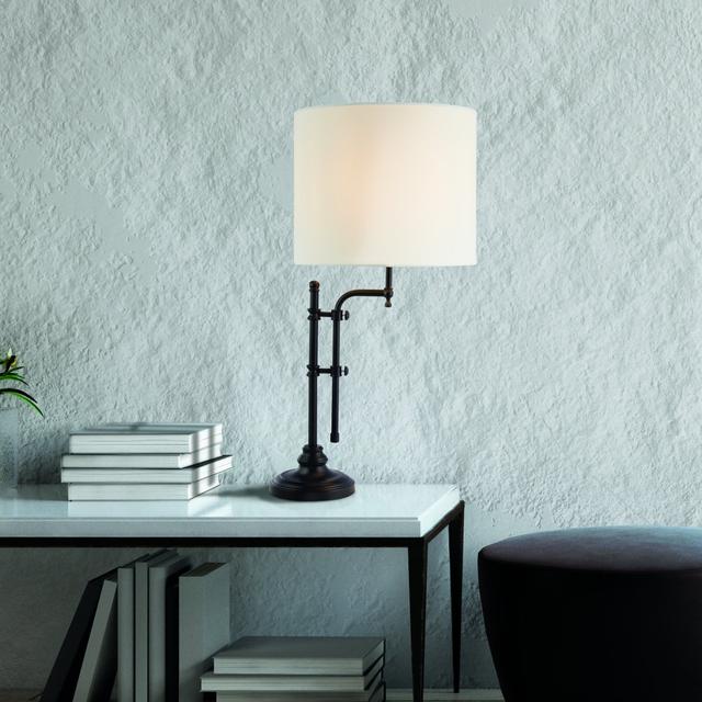 Hibah Metal Table Lamp Marlow Home Co. on Productcaster.