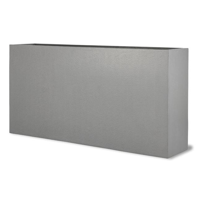 Baker Fibreglass Planter Box Dakota Fields Size: 70cm H x 140cm W x 30cm D, Colour: Faux Lead Textured on Productcaster.