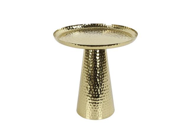 Clodean End Table Canora Grey Size: 38 x 37 x 37cm, Colour: Brass on Productcaster.