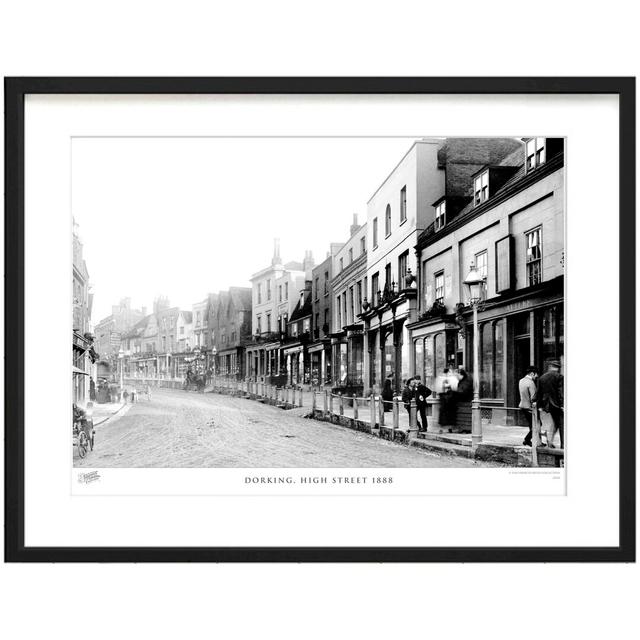 'Dorking, High Street 1888' by Francis Frith - Picture Frame Photograph Print on Paper The Francis Frith Collection Size: 60cm H x 80cm W x 2.3cm D on Productcaster.