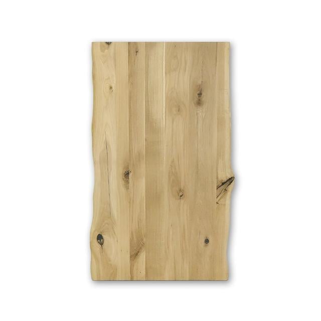 Ravenden Oak Wood Table Top Natur Pur Size: 160cm H x 90cm W x 4cm D, Colour: Unfinished on Productcaster.