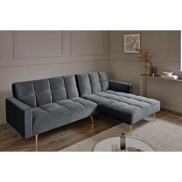 Modulares Ecksofa Macek Canora Grey Polsterfarbe: Grau on Productcaster.