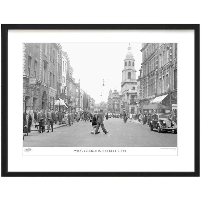 'Worcester, High Street C1950' by Francis Frith - Picture Frame Photograph Print on Paper The Francis Frith Collection Size: 40cm H x 50cm W x 2.3cm D on Productcaster.