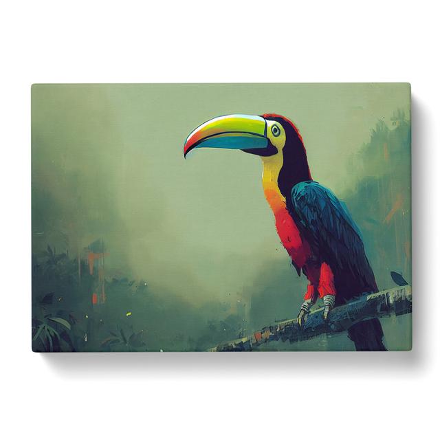 Toucan Bird Art Painting Vol.1 - Wrapped Canvas Painting Bay Isle Home Size: 40cm H x 60cm W x 3cm D on Productcaster.