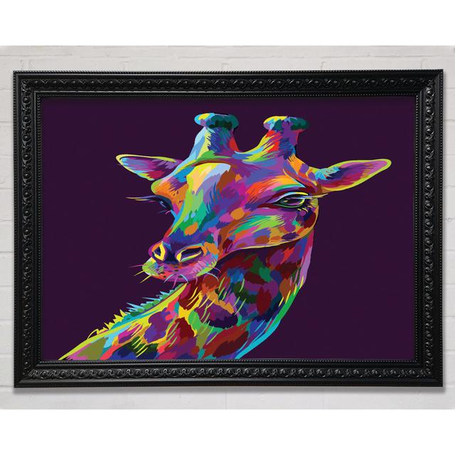 Beautiful Giraffe - Print Bloomsbury Market Size: 100cm H x 141.4cm W x 3cm D on Productcaster.