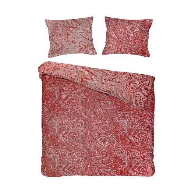 Rasheeka Cotton Duvet Cover Set with Pillow Shams East Urban Home Colour: Pink, Size: 160 x 200cm - 2 pillowcases (70 x 80 cm) on Productcaster.