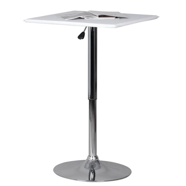 Adjustable Bar Stool Metro Lane Colour: White on Productcaster.