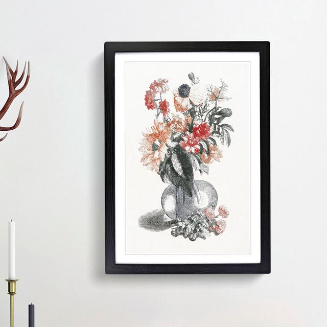 Pretty Flowers by Johan Teyler - Picture Frame Painting Print East Urban Home Size: 48cm H x 36cm W x 2cm D, Frame Option: Black Framed on Productcaster.