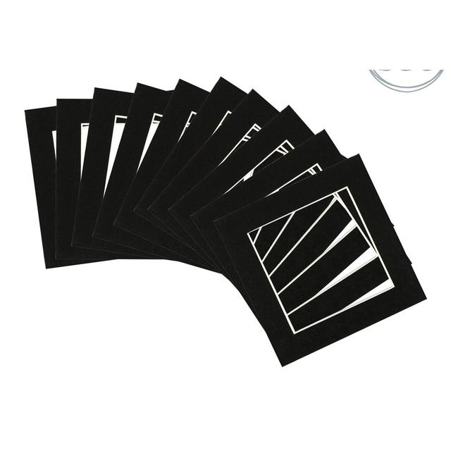 Nicola Spring - Picture Mounts Frames - Photo (Set of 10) Nicola Spring Size: 15cm H x 15cm W x 0.5cm D, Colour: Black on Productcaster.