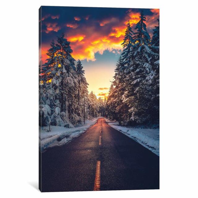 Fire And Ice by Zach Doehler - Wrapped Canvas Giclee Art Print East Urban Home Size: 66.04cm H x 45.72cm W x 1.91cm D on Productcaster.