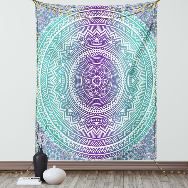 Wandbehang Mandala Ombre Östlicher mystischer abstrakter alter Mode-böhmischer gebürtiger Kosmos East Urban Home Größe: 200 cm H x 150 cm B on Productcaster.