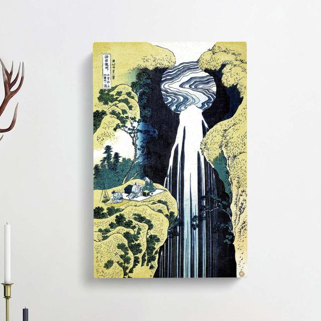 The Waterfall Of Amida Behind The Kiso Road by Katsushika Hokusai - Wrapped Canvas Painting East Urban Home Size: 76cm H x 50cm W x 3cm D on Productcaster.