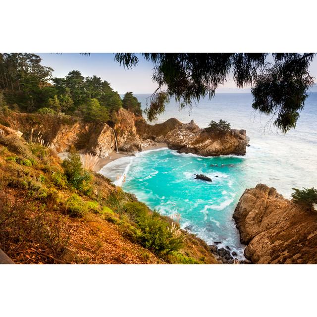 McWay Falls, Julia Pfeiffer State Park, Big Sur, California, USA by Pgiam - No Frame Print on Canvas Beachcrest Home Size: 61cm H x 91cm W on Productcaster.