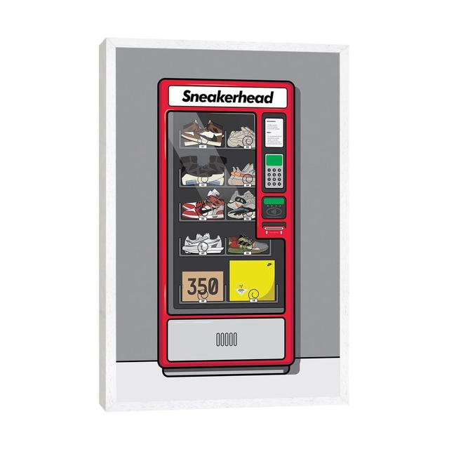 Sneaker Vending Machine by Avesix - Graphic Art Print on Canvas Ebern Designs Format: White Framed, Size: 66.04cm H x 45.72cm W x 3.81cm D on Productcaster.