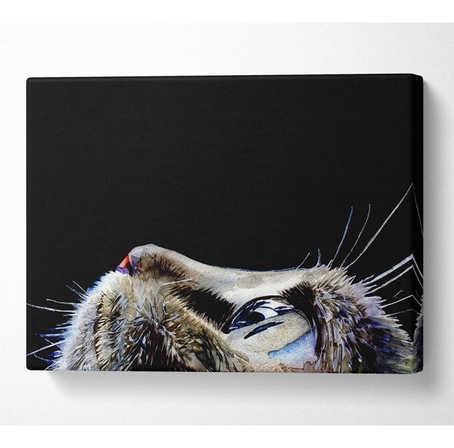 Cat Eyes - Wrapped Canvas Art Prints Latitude Run Size: 35.6cm H x 50.8cm W x 10cm D on Productcaster.