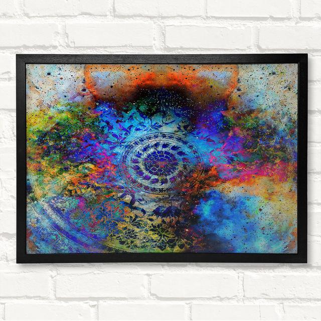 Mandala 4 Framed Print Ivy Bronx Size: 59.7cm H x 84.1cm W on Productcaster.