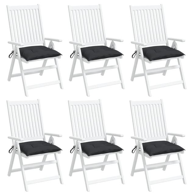 Vidaxl Palettenkissen 6 Stk. Schwarz 50X50x7 Cm Oxford-Gewebe (Set of 6) Marlow Home Co. on Productcaster.