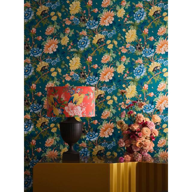 Wedgwood Sapphire Garden Wallpaper 10.05m x 52cm Wedgwood Colour: Sapphire on Productcaster.