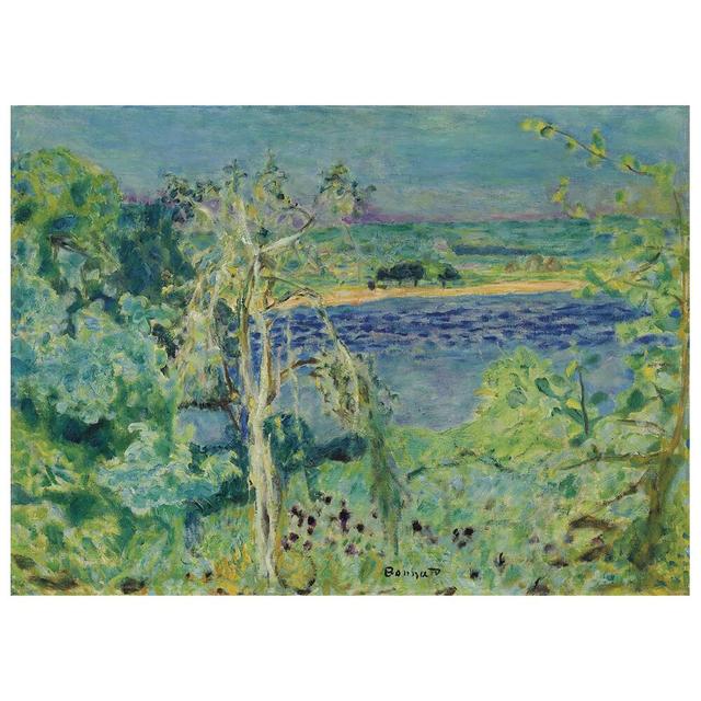 Gerahmtes Leinwandbild La Seine À Vernon (La Risée Sur La Riviére) von Pierre Bonnard Rosalind Wheeler on Productcaster.