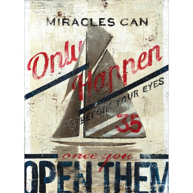 Miracles by Rodney White - Wrapped Canvas Print East Urban Home Size: 81 cm H x 61 cm W x 4 cm D on Productcaster.