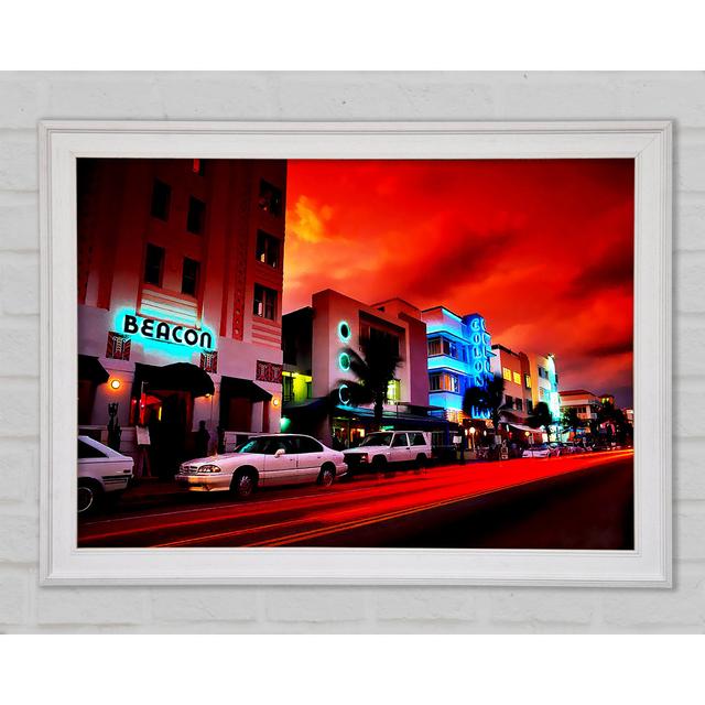 Downtown Bar Framed Print Bright Star Size: 29.7cm H x 42cm W x 1.5cm D on Productcaster.